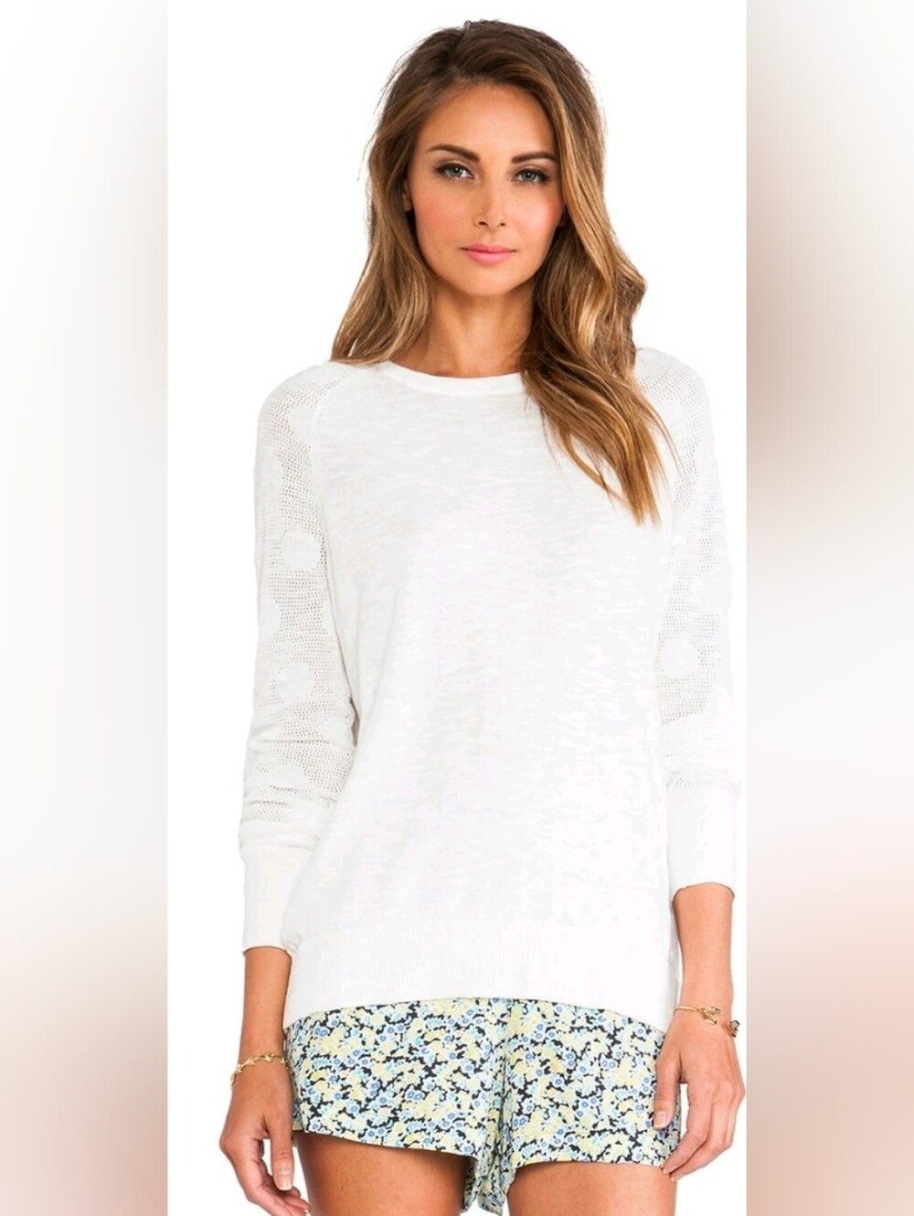 Equipment Femme Lewis Silk Floral Shorts Blue Multi NWT Size Small $178